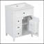 Meuble-lavabo à tablettes réglables avec lavabo-202092479