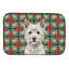 Tapis de vaisselle Westie Christmas PoinsettIas