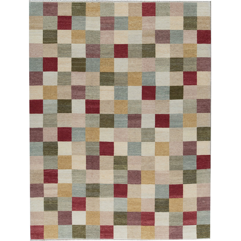 Tapis multicolore de haute qualité noué à la main