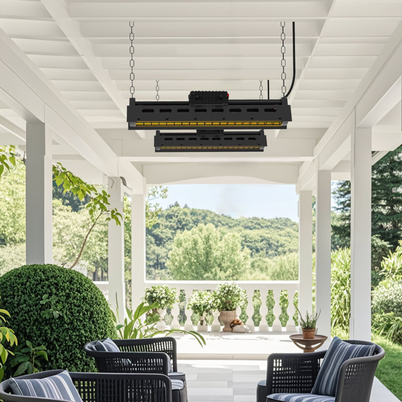 Electric Wall Mounted & Hanging Patio Heater Patio Heater With Remote