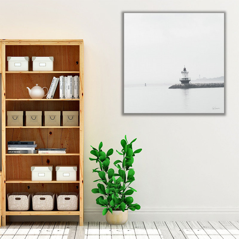 Casco Bay Lighthouse I - reproduction d'art sur toile, H 40 po x l 40 po