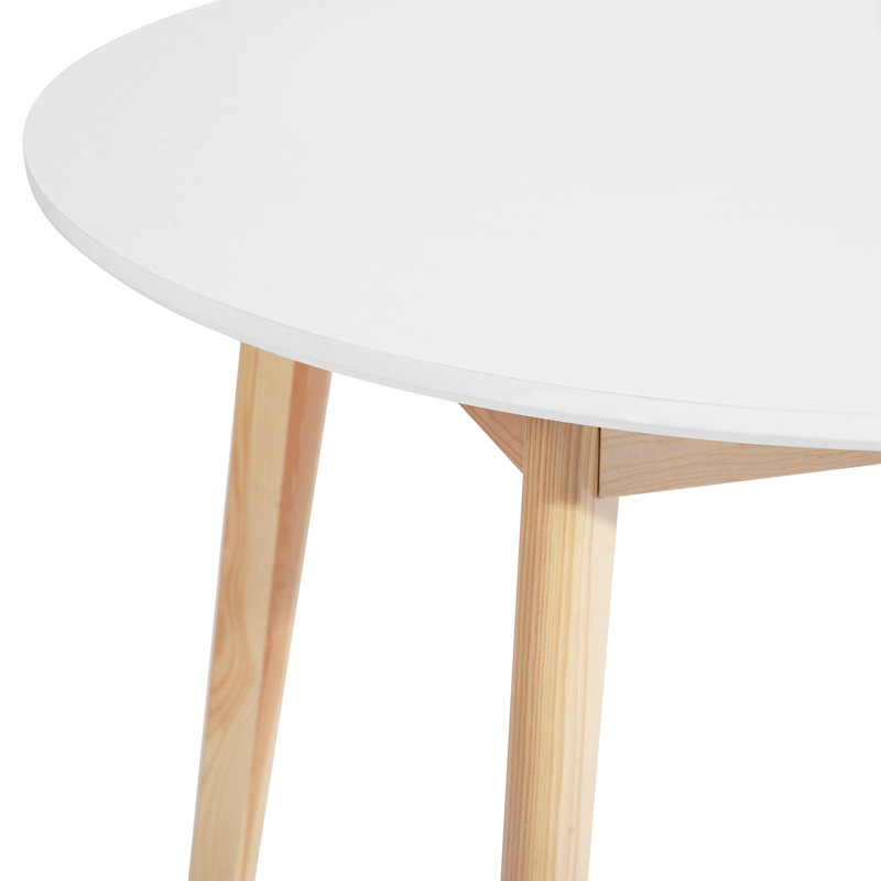Singh Round Solid Wood Base Dining Table