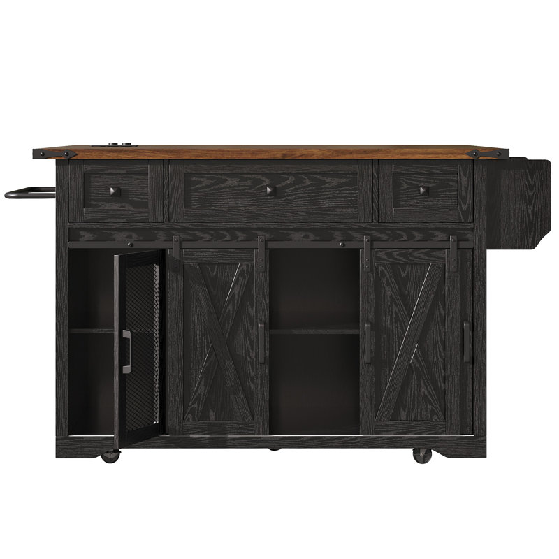 Kitchen Island, Black