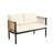 Multi-Person Outdoor Sofa Combination With A Table, Suitable For Garden, Backyard And Balconies-1894809406