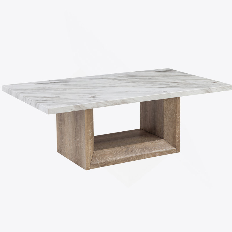 Table basse T02, Gris, H 18 po x L 52 po x l 28 po