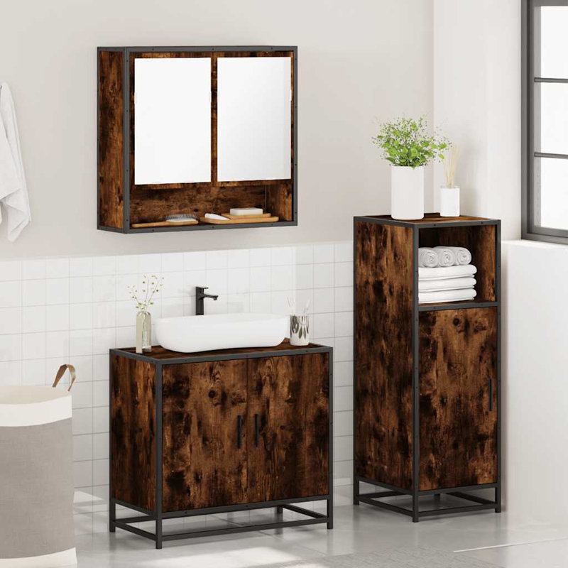 Bathroom Furniture Suite, Smoked Oak