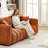 91.5" Modern Tufted Cushion Cloud Upholstered Sofa with  2 Pillows-754363954