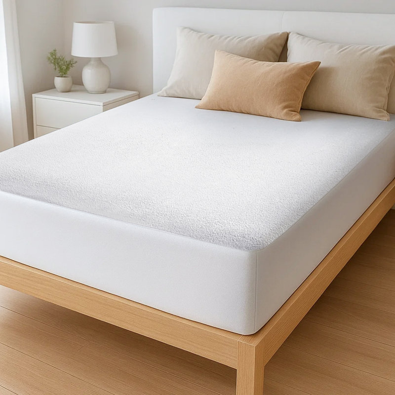 Soft Terry Mattress Protector - Breathable, Absorbent & Comfortable Mattress Protection, Super King