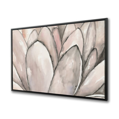 Fleur rosée rosée - Toile illustrative pour décoration intérieure