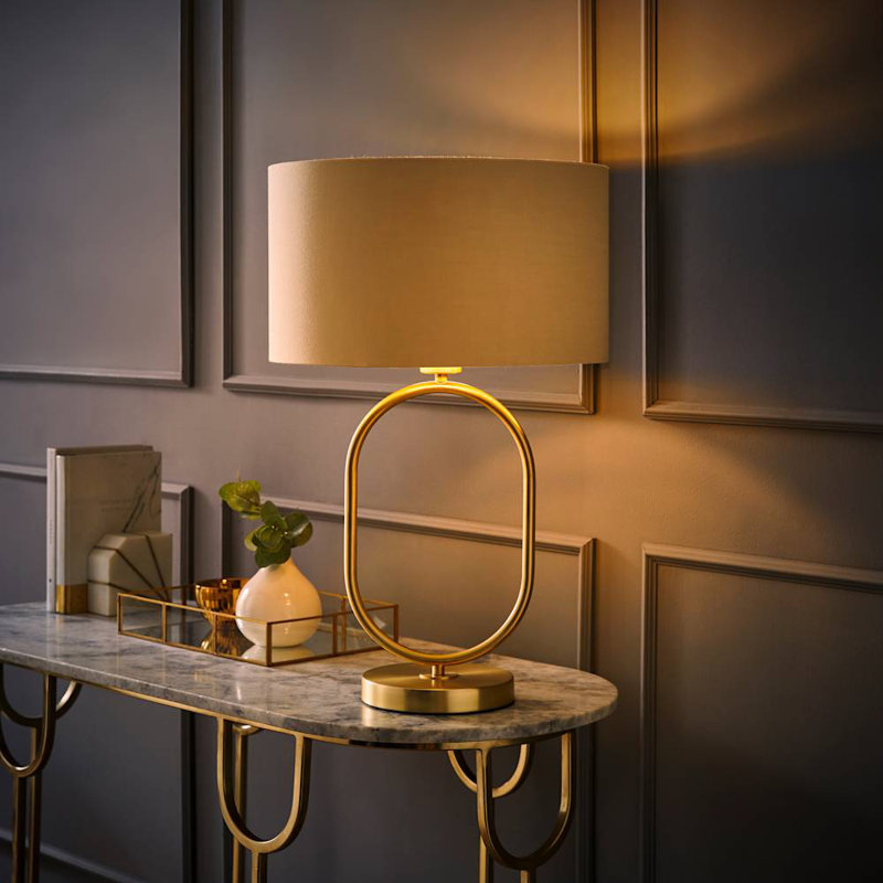 Alechandre Metal Table Lamp, Yes, Cream