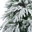Arbre de Noël de 6 pi avec 300, 790 pointes de branches de neige et 8 modes de clignotement, arbre artificiel à charnières pour le bureau à domicile, pointes enneigées multicolores, modes de décoration