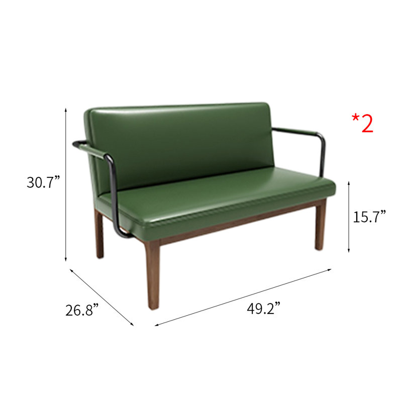 Banc rembourré en similicuir Modern
