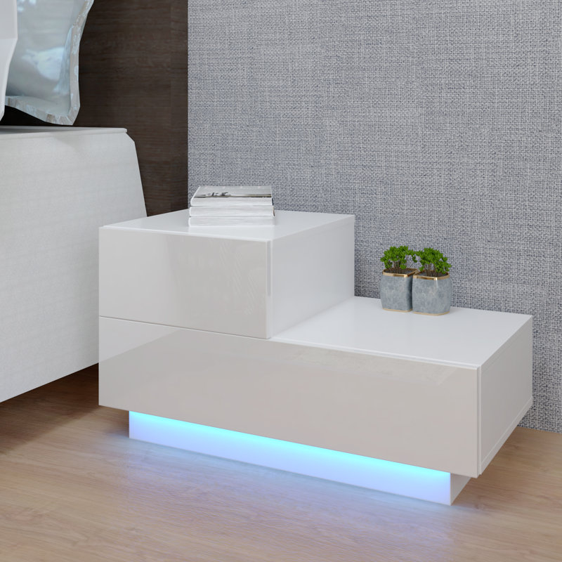 Haidon 27.5'' W Nightstand, White