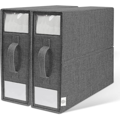 CasaCore Foldable Linen Storage, Bed Sheet Organizers Cherri