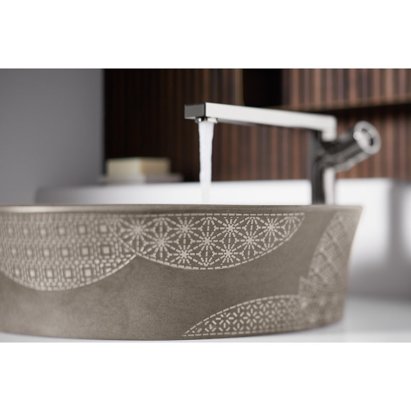 KOHLER Kensho, ARTIST EDITIONS Round Vessel Bathroom Sink, Biancone