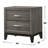 Wooden Nightstand In Weathered Gray With 2 Drawers & Charming Look Bedroom Attractive