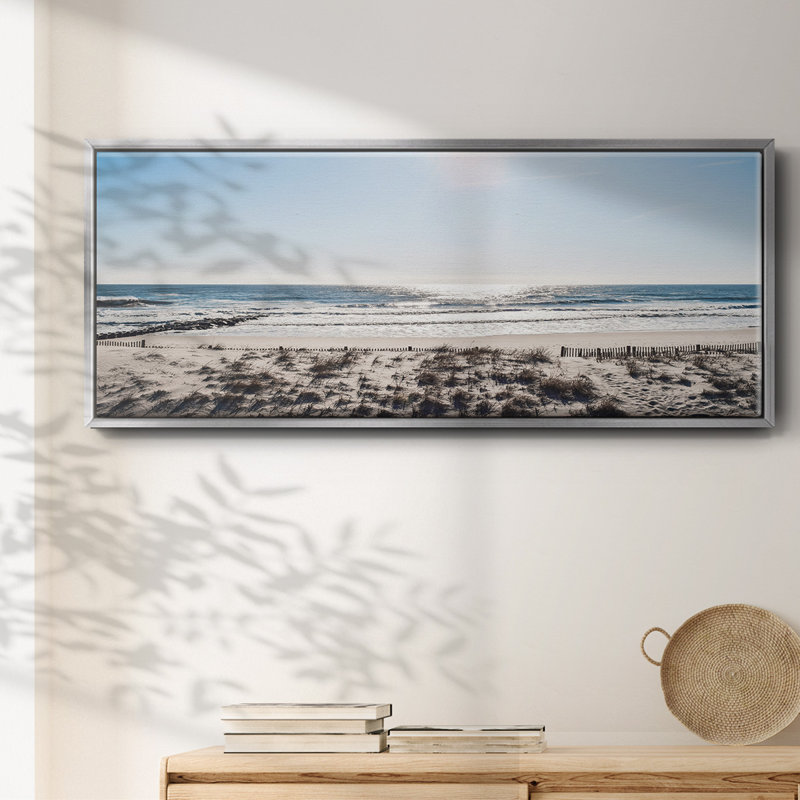 Sunday Surf- Framed Canvas, 20" H x 50" W