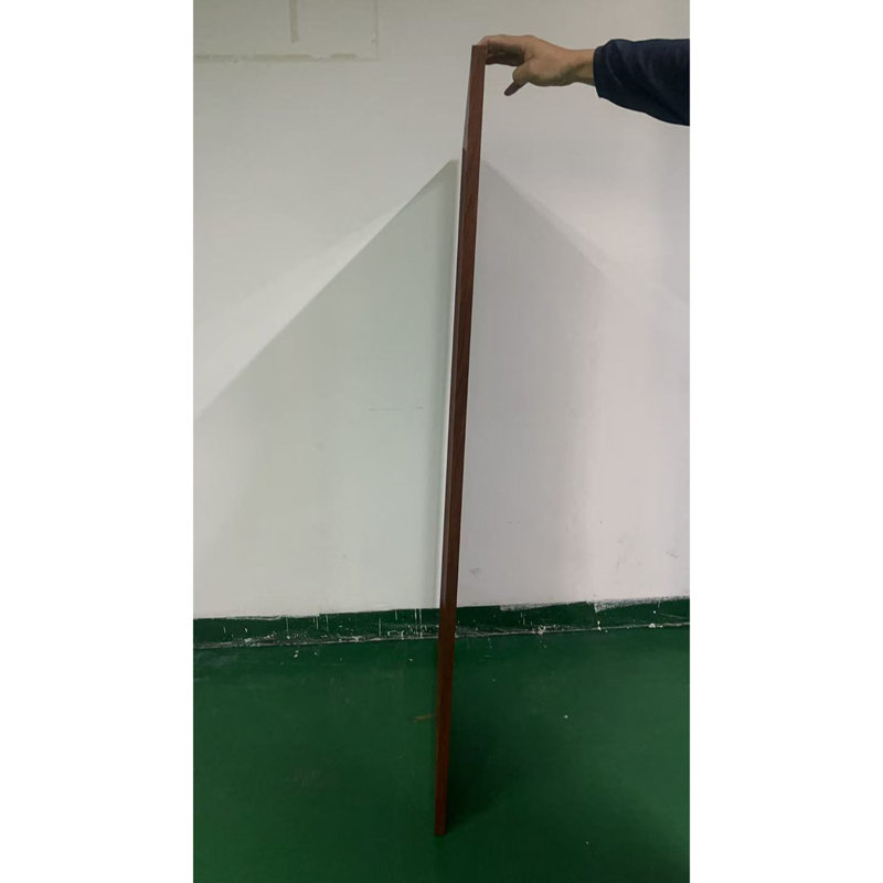 60"x40" Oversized Modern Rectangle Bathroom Mirror, Walnut