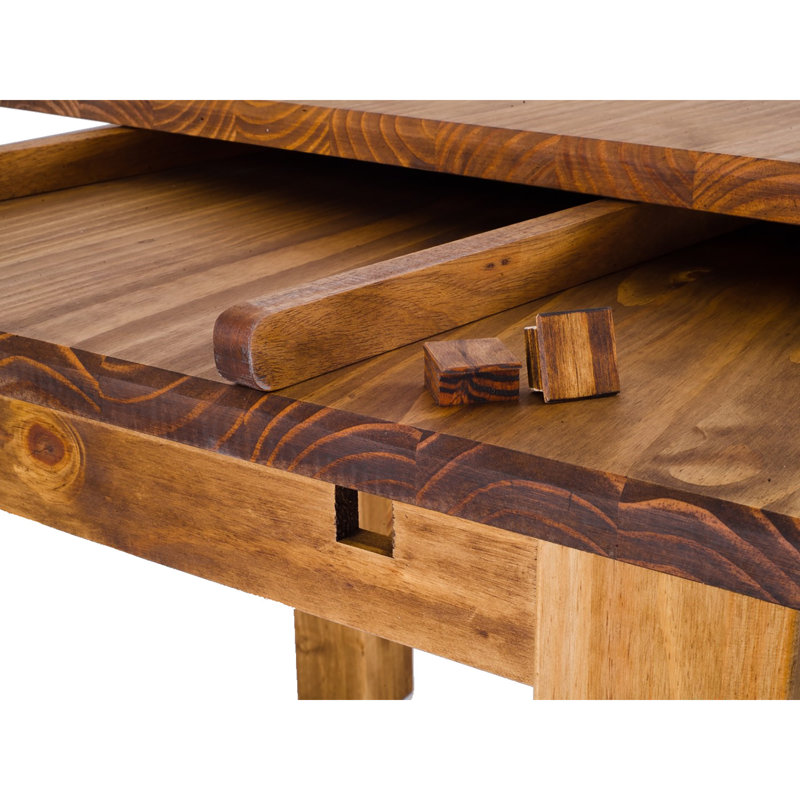 Shepparton Pine Solid Wood Dining Table, Brown, Brown, 30" W x 47" L