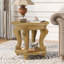 Ensemble de table basse de salon, table basse et table d'appoint deux pièces pour bureau, salon, appartement, petit espace, assemblage facile, naturel antique
