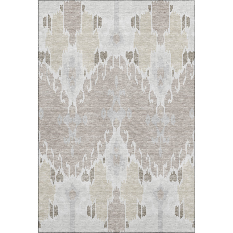 Premium Machine Washable Prisco Ivory Rug