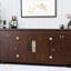 Buffet en bois massif de grande capacité