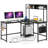 Magdali L-Shaped Steel Computer Desk-1724980319