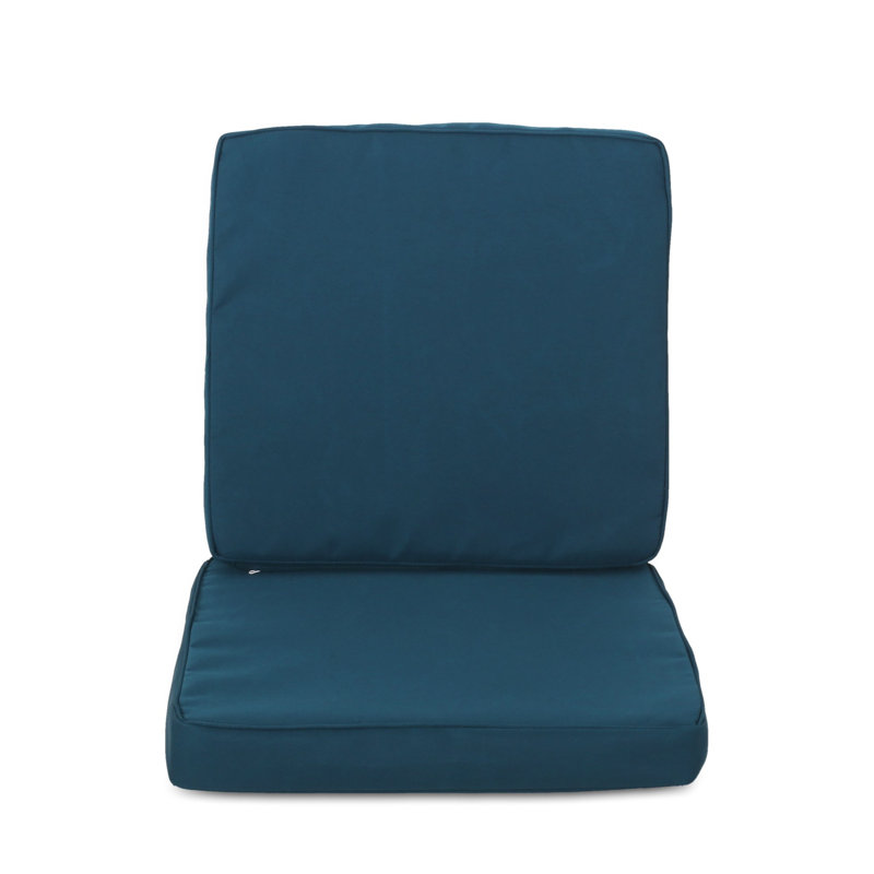Roomfitters Carolina 3-Piece Cushion Set for Loveseat and Club Chairs, Water Repellent Fabric, Dark Teal, Teal