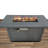Living Source International 25'' H x 42'' W Steel Outdoor Fire Pit Table with Lid