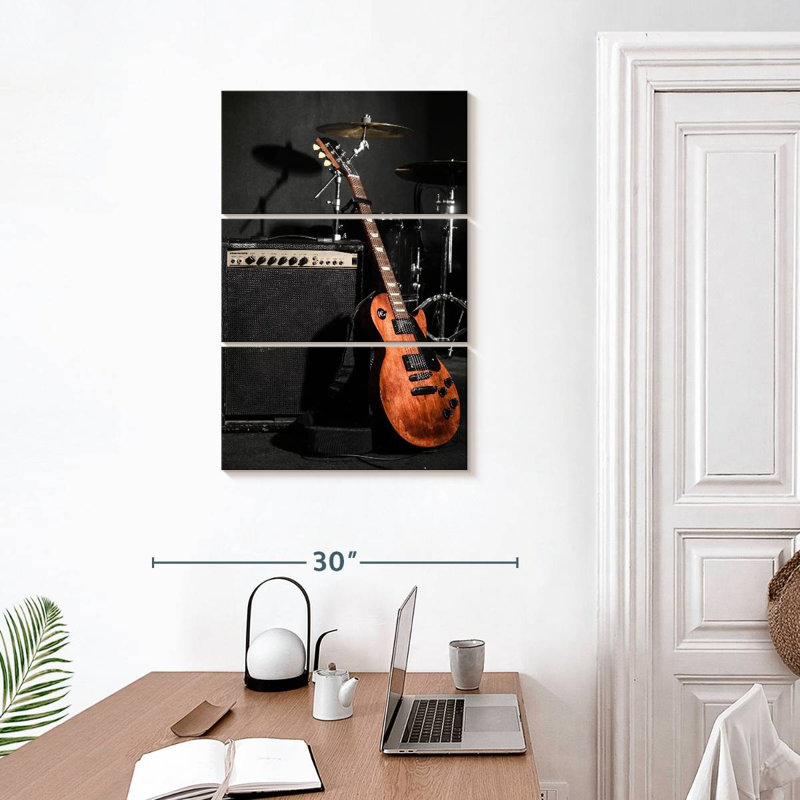 Abarca, bande d'instruments de musique, H 32 po x l 20 po