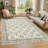 Machine Washable Bordered Rug Non Slip Rug Floral Foldable Rugs for Living Room Bedroom Playroom Nursery Dorm-628134073-628134070