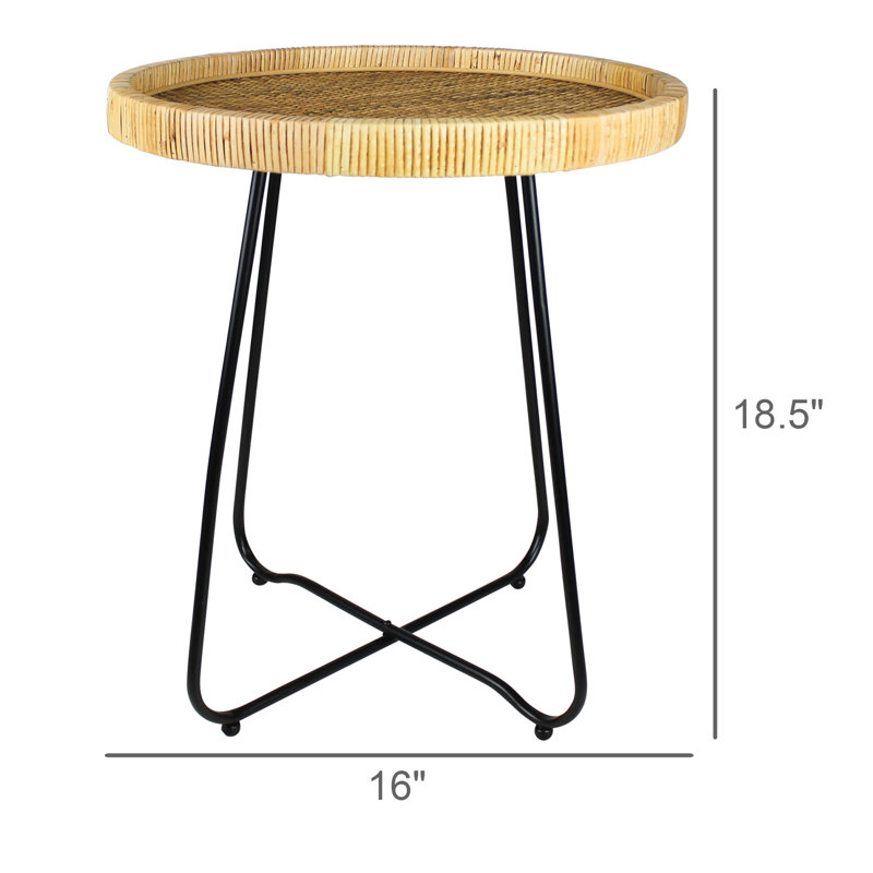 Table de bout en rotin Anderer