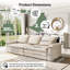 4 Seater Chenille Sofa-1551361951
