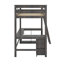Lit mezzanine double avec bureau en U, tiroirs et tablettes-1268125140