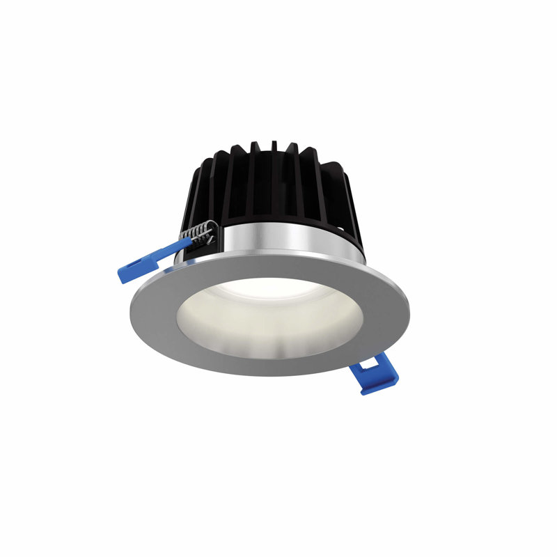 Panneau lumineux DEL rond 6 po, Nickel satiné