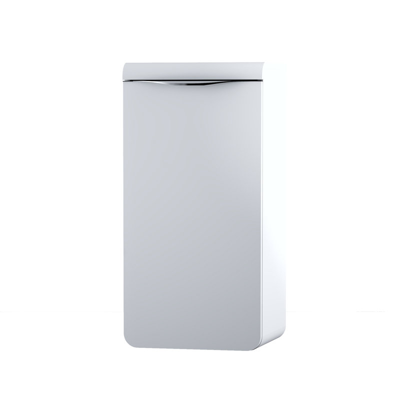 Mocca Bathroom Cabinet, Arctic White, Left