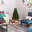 Lighted Artificial Spruce Christmas Tree-1080281913