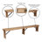 Aleksandra 8' x 12" Commercial Grade Rustic Solid Pine 3 Leg Folding Bench by Flash Furniture-1424921560