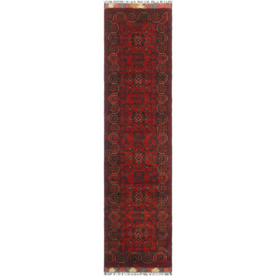 Tapis de couloir intérieur en laine noué à la main 2 pi 6 po x 9 pi 5 po Madonia