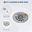 Receveur de douche 122 x 81 cm (48 x 32 po) - Bonde à droite, surface texturée antidérapante, base de douche à seuil unique en ABS avec trousse de bonde, installation facile, blanc-136103559-136103561