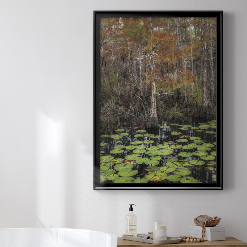 «Black Water I», toile encadrée de qualité supérieure - prête à être accrochée, H 42,5 po x l 30,5 po x P 1 po, Noir