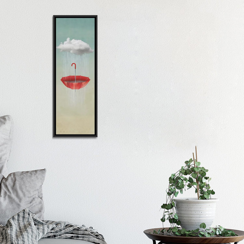 «The Umbrella Runneth over I», impression sur toile, H 36 po x l 12 po x P 1,5 po, Toile avec cadre noir
