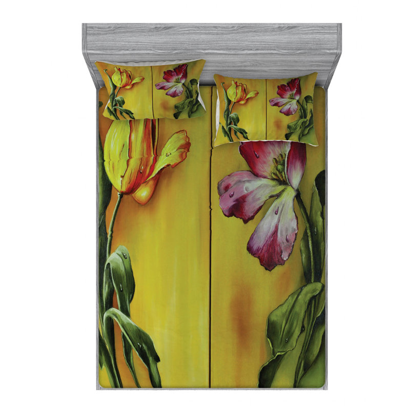 Microfiber Sheet Set, Full Sheet Set with Fitted Sheet