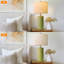 Lampe de table 23 po en céramique verte minimaliste moderne, convenant aux salons, chambres à coucher, tables de chevet et bureaux
