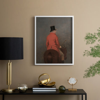 «Vintage Portrait Print», reproduction encadrée en V - bois massif