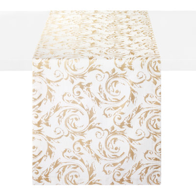 Palazzo Scroll Pearl 90" Runner