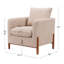 Chaise d'appoint moderne texturée