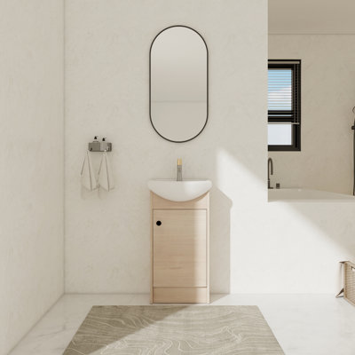 Meuble-lavabo simple avec plateau 18,13 po Lithea