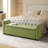 Stilla Transitional 57.75"Wide Tufted Storage Bench with Flared Arms-525905985