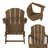 HDPE Folding Outdoor Adirondack Chair-61533930